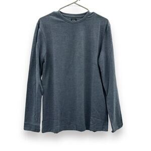 Level Ten LS Knit Long Sleeve Crewneck Tee Shirt in Navy Blue Sz S NEW‎